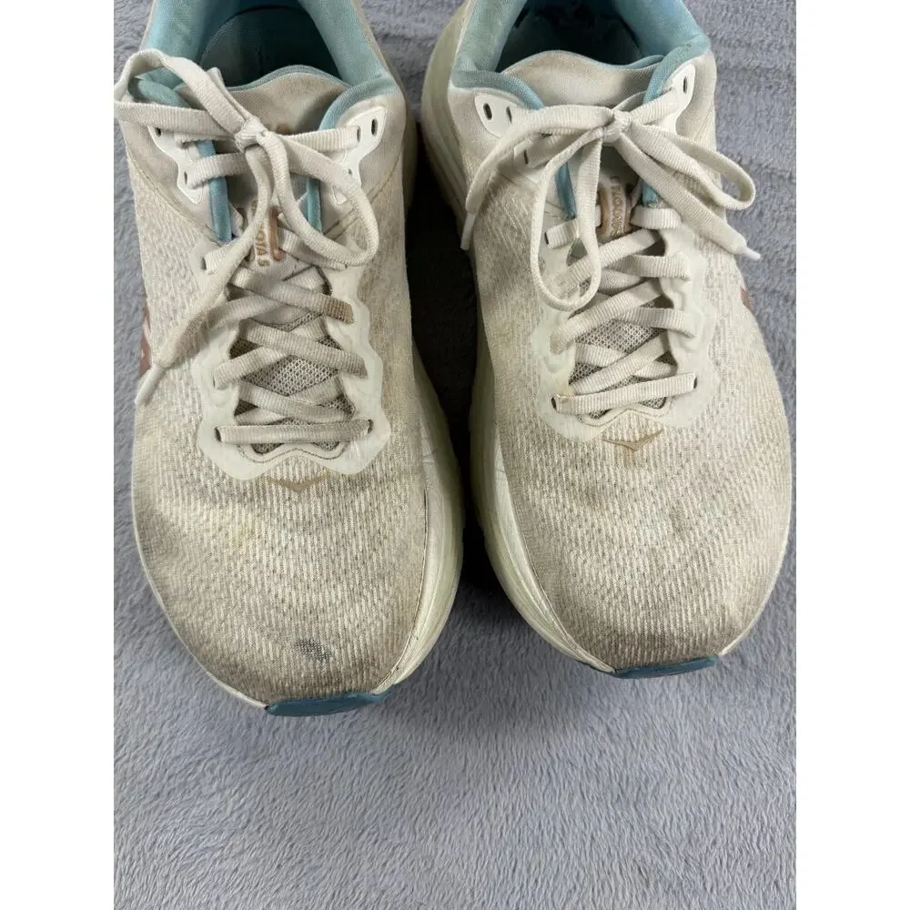 HOKA Gaviota 5 Womens Size 9.5B Running Shoes Size 10 White Teal
